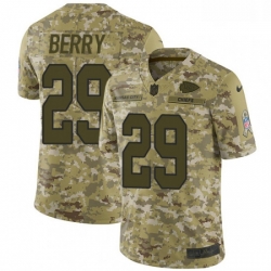 Men Nike Kansas City Chiefs 29 Eric Berry Limited Camo 2018 Salute to Service NFL Jersey