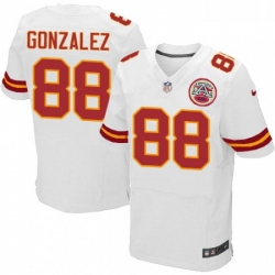 Men Nike Kansas City Chiefs 88 Tony Gonzalez White Vapor Untouchable Elite Player NFL Jersey