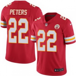 Nike Chiefs #22 Marcus Peters Red Team Color Mens Stitched NFL Vapor Untouchable Limited Jersey