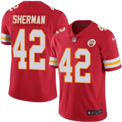 Nike Chiefs 42 Anthony Sherman Red Team Color Mens Stitched NFL Vapor Untouchable Limited Jersey