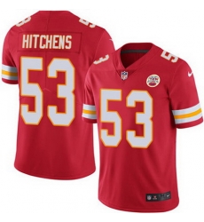 Nike Chiefs #53 Anthony Hitchens Red Team Color Mens Stitched NFL Vapor Untouchable Limited Jersey