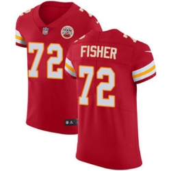 Nike Chiefs #72 Eric Fisher Red Team Color Mens Stitched NFL Vapor Untouchable Elite Jersey