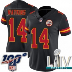 2020 Super Bowl LIV Women Nike Kansas City Chiefs #14 Sammy Watkins Limited Black Rush Vapor Untouchable NFL Jersey