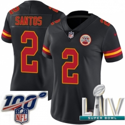 2020 Super Bowl LIV Women Nike Kansas City Chiefs #2 Cairo Santos Limited Black Rush Vapor Untouchable NFL Jersey