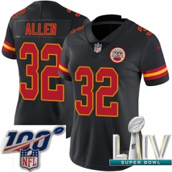 2020 Super Bowl LIV Women Nike Kansas City Chiefs #32 Marcus Allen Limited Black Rush Vapor Untouchable NFL Jersey