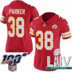 2020 Super Bowl LIV Women Nike Kansas City Chiefs #38 Ron Parker Red Team Color Vapor Untouchable Limited Player NFL Jersey