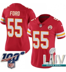 2020 Super Bowl LIV Women Nike Kansas City Chiefs #55 Dee Ford Red Team Color Vapor Untouchable Limited Player NFL Jersey