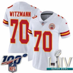 2020 Super Bowl LIV Women Nike Kansas City Chiefs #70 Bryan Witzmann White Vapor Untouchable Limited Player NFL Jersey