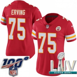 2020 Super Bowl LIV Women Nike Kansas City Chiefs #75 Cameron Erving Red Team Color Vapor Untouchable Limited Player NFL Jersey