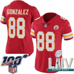 2020 Super Bowl LIV Women Nike Kansas City Chiefs #88 Tony Gonzalez Red Team Color Vapor Untouchable Limited Player NFL Jersey