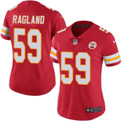 Nike Chiefs #59 Reggie Ragland Red Team Color Womens Stitched NFL Vapor Untouchable Limited Jersey