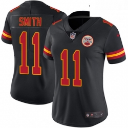 Womens Nike Kansas City Chiefs 11 Alex Smith Limited Black Rush Vapor Untouchable NFL Jersey