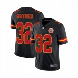 Youth Kansas City Chiefs 32 Tyrann Mathieu Limited Black Rush Vapor Untouchable Football Jersey