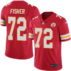 Youth Nike Chiefs 72 Eric Fisher Red Team Color Stitched NFL Vapor Untouchable Limited Jersey