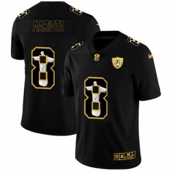 Las Vegas Raiders 8 Marcus Mariota Nike Carbon Black Vapor Cristo Redentor Limited NFL Jersey