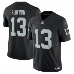 Men Las Vegas Raiders 13 Hunter Renfrow Black 2023 F U S E Vapor Untouchable Stitched Football Jersey