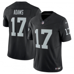 Men Las Vegas Raiders 17 Davante Adams Black 2023 F U S E Vapor Untouchable Stitched Football Jersey