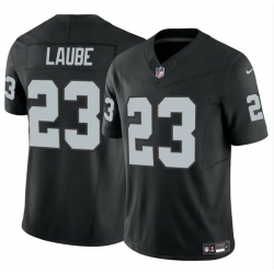 Men Las Vegas Raiders 23 Dylan Laube Black 2024 F U S E Vapor Stitched Football Jersey