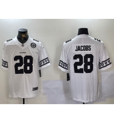 Men Las Vegas Raiders 28 Josh Jacobs White Limited Stitched Jersey