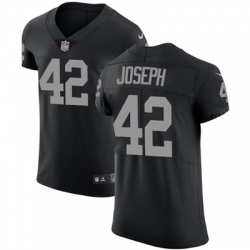 Men Nike Raiders #42 Karl Joseph Black Team Color Stitched NFL Vapor Untouchable Elite Jersey