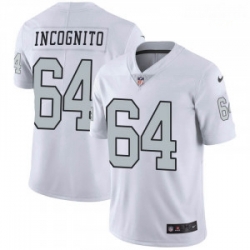 Men Oakland Raiders 64 Richie Incognito Vapor Limited Rush Jersey