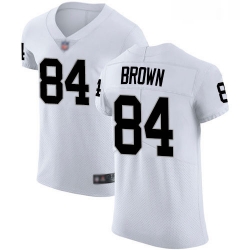 Mens Antonio Brown Elite White Road Jersey Oakland Raiders Football 84 Jersey Vapor Untouchabel Jersey