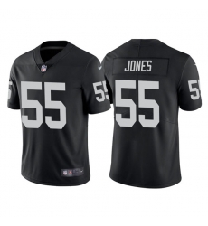 Men's Las Vegas Raiders #55 Chandler Jones White Vapor Limited Stitched Jersey