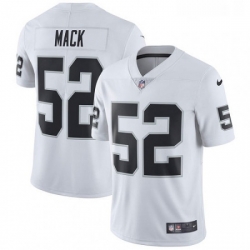 Mens Nike Oakland Raiders 52 Khalil Mack White Vapor Untouchable Limited Player NFL Jersey