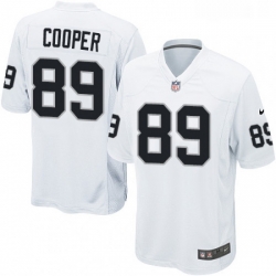 Mens Nike Oakland Raiders 89 Amari Cooper Game White NFL Jersey