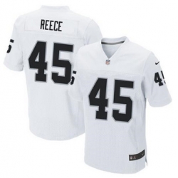 NEW Oakland Raiders #45 Marcel Reece White mens Stitched NFL Elite Jersey