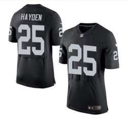 Nike Oakland Raiders #25 D J  Hayden Black Team Color Men 27s Stitched NFL New Elite Jersey