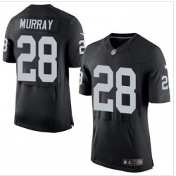 Nike Oakland Raiders #28 Latavius Murray Black Team Color Mens Stitched NFL Elite Jersey