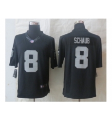 Nike Oakland Raiders 8 Matt Schaub Black Limited NFL Jersey