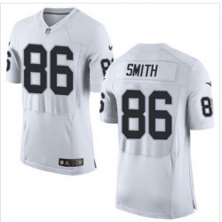 Nike Oakland Raiders #86 Lee Smith White Men 27s Stitched NFL New Elite Jersey