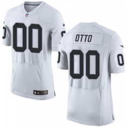 Nike Raiders #00 Jim Otto White Mens Stitched NFL New Elite Jersey