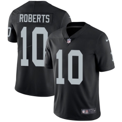 Nike Raiders #10 Seth Roberts Black Team Color Mens Stitched NFL Vapor Untouchable Limited Jersey