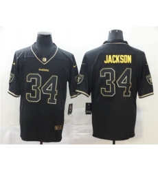 Nike Raiders 34 Bo Jackson Black Gold Vapor Untouchable Limited Jersey