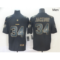 Nike Raiders 34 Bo Jackson Black Gold Vapor Untouchable Limited Jersey