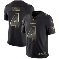 Nike Raiders 4 Derek Carr Black Gold Vapor Untouchable Limited Jersey