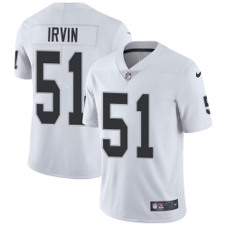 Nike Raiders #51 Bruce Irvin White Mens Stitched NFL Vapor Untouchable Limited Jersey