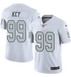 Nike Raiders 99 Arden Key White Color Rush Limited Jersey