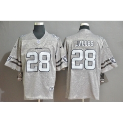 Raiders 28 Josh Jacobs 2019 Gray Gridiron Gray Vapor Untouchable Limited Jersey