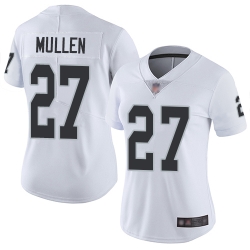 Raiders 27 Trayvon Mullen White Women Stitched Football Vapor Untouchable Limited Jersey