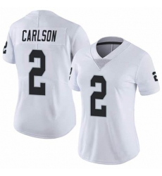 Women Las Vegas Raiders #2 Daniel Carlson Team Wk Color hite Vapor Limited Jersey