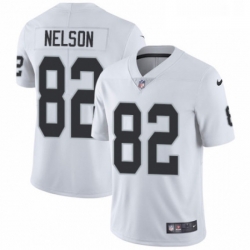 Youth Nike Oakland Raiders 82 Jordy Nelson White Vapor Untouchable Elite Player NFL Jersey