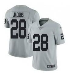 Youth Raiders 28 Josh Jacobs grey vapor limited Jersey