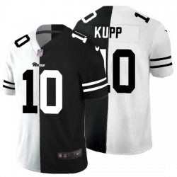 Los Angeles Rams 10 Cooper Kupp Men Black V White Peace Split Nike Vapor Untouchable Limited NFL Jersey