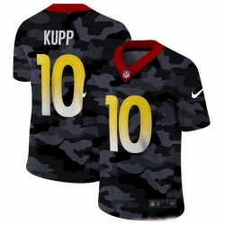 Los Angeles Rams 10 Cooper Kupp Men Nike 2020 Black CAMO Vapor Untouchable Limited Stitched NFL Jersey