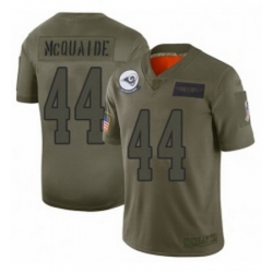 Men Los Angeles Rams 44 Jacob McQuaide Limited Camo 2019 Salute to Service Football Jersey