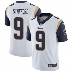 Men Los Angeles Rams 9 Matthew Stafford White Men Stitched NFL Vapor Untouchable Limited Jersey